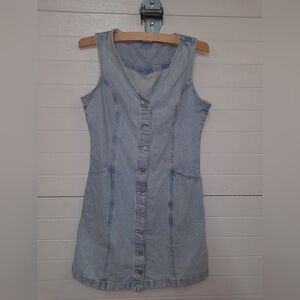 Denim Sleeveless Button-Down Levis Dress